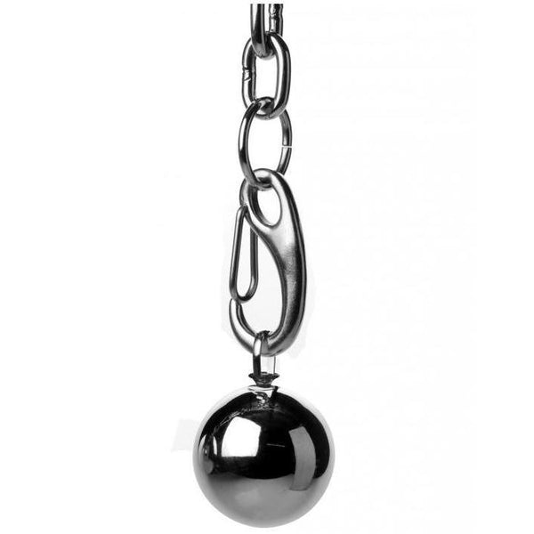 Master Series Heavy Hitch Ball Stretcher Hook with Weights - Extreme Toyz Singapore - https://extremetoyz.com.sg - Sex Toys and Lingerie Online Store - Bondage Gear / Vibrators / Electrosex Toys / Wireless Remote Control Vibes / Sexy Lingerie and Role Play / BDSM / Dungeon Furnitures / Dildos and Strap Ons  / Anal and Prostate Massagers / Anal Douche and Cleaning Aide / Delay Sprays and Gels / Lubricants and more...