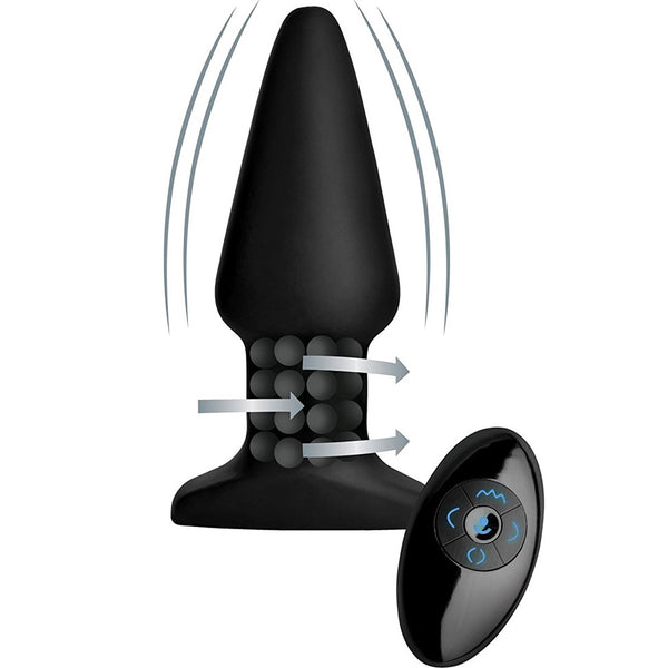 Rimmers Model R Smooth Rimming Plug with Remote - Extreme Toyz Singapore - https://extremetoyz.com.sg - Sex Toys and Lingerie Online Store - Bondage Gear / Vibrators / Electrosex Toys / Wireless Remote Control Vibes / Sexy Lingerie and Role Play / BDSM / Dungeon Furnitures / Dildos and Strap Ons  / Anal and Prostate Massagers / Anal Douche and Cleaning Aide / Delay Sprays and Gels / Lubricants and more...
