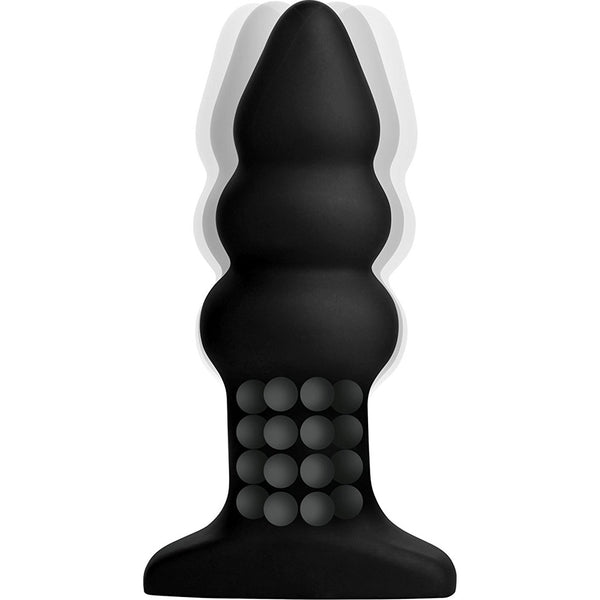 Rimmers Model I Rippled Rimming Plug with Remote - Extreme Toyz Singapore - https://extremetoyz.com.sg - Sex Toys and Lingerie Online Store - Bondage Gear / Vibrators / Electrosex Toys / Wireless Remote Control Vibes / Sexy Lingerie and Role Play / BDSM / Dungeon Furnitures / Dildos and Strap Ons  / Anal and Prostate Massagers / Anal Douche and Cleaning Aide / Delay Sprays and Gels / Lubricants and more...