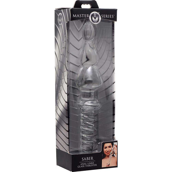 Master Series Saber Anal Links Glass Thruster - Extreme Toyz Singapore - https://extremetoyz.com.sg - Sex Toys and Lingerie Online Store - Bondage Gear / Vibrators / Electrosex Toys / Wireless Remote Control Vibes / Sexy Lingerie and Role Play / BDSM / Dungeon Furnitures / Dildos and Strap Ons  / Anal and Prostate Massagers / Anal Douche and Cleaning Aide / Delay Sprays and Gels / Lubricants and more...