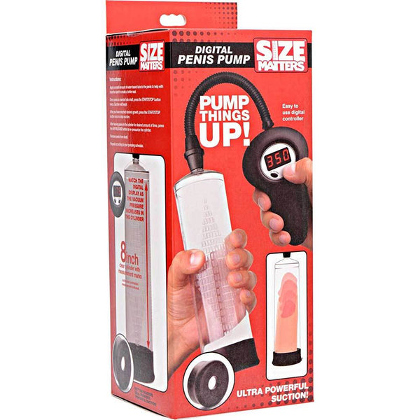 Size Matters Automatic Digital Penis Pump with Easy Grip - Extreme Toyz Singapore - https://extremetoyz.com.sg - Sex Toys and Lingerie Online Store