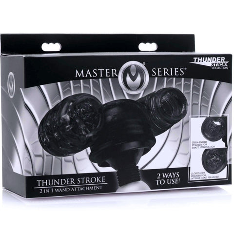 Master Series Thunder Stroke 2 in 1 Wand Masturbation Attachment - Extreme Toyz Singapore - https://extremetoyz.com.sg - Sex Toys and Lingerie Online Store