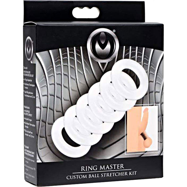 Master Series Ring Master Custom Ball Stretcher Kit (6 Rings) - Extreme Toyz Singapore - https://extremetoyz.com.sg - Sex Toys and Lingerie Online Store - Bondage Gear / Vibrators / Electrosex Toys / Wireless Remote Control Vibes / Sexy Lingerie and Role Play / BDSM / Dungeon Furnitures / Dildos and Strap Ons  / Anal and Prostate Massagers / Anal Douche and Cleaning Aide / Delay Sprays and Gels / Lubricants and more...