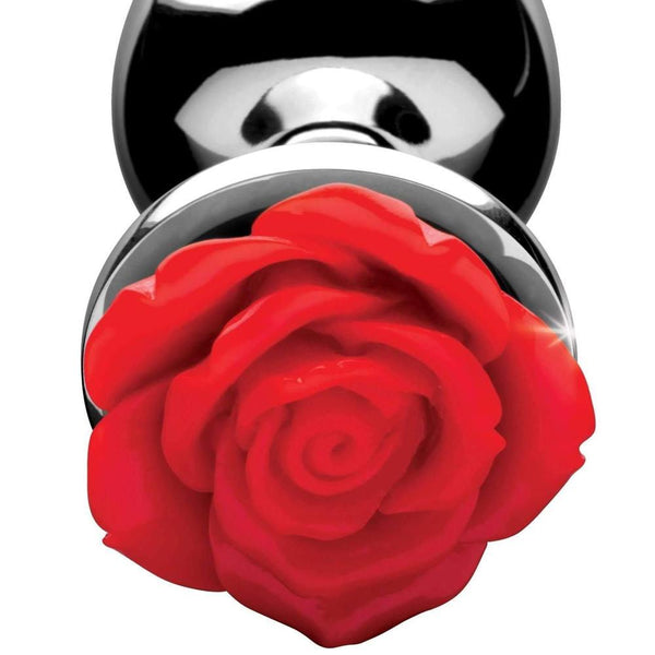 Rose Anal Plug Small - Red