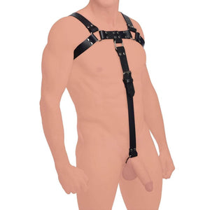 Strict Leather English Bull Dog Leather Harness with Cock Strap Extreme Toyz Singapore