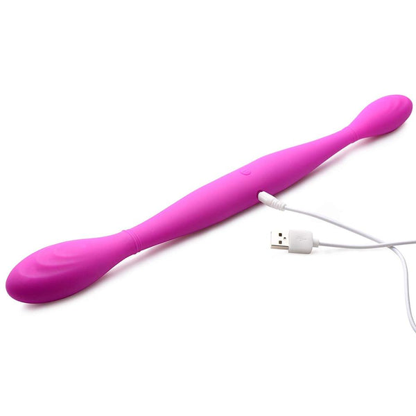 Double Thump 7x Rechargeable Silicone Double Dildo