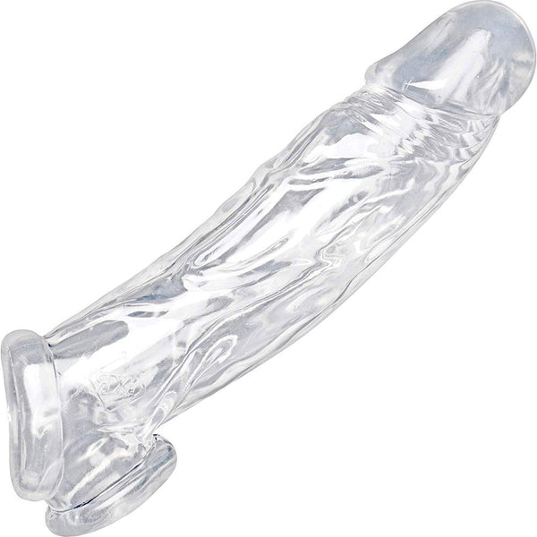 Size Matters Realistic Clear Penis Enhancer & Ball Stretcher - Extreme Toyz Singapore - https://extremetoyz.com.sg - Sex Toys and Lingerie Online Store