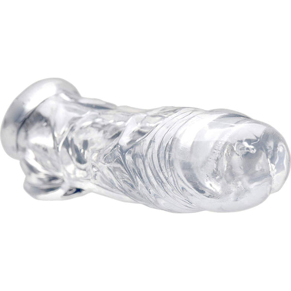 Size Matters Realistic Clear Penis Enhancer & Ball Stretcher - Extreme Toyz Singapore - https://extremetoyz.com.sg - Sex Toys and Lingerie Online Store