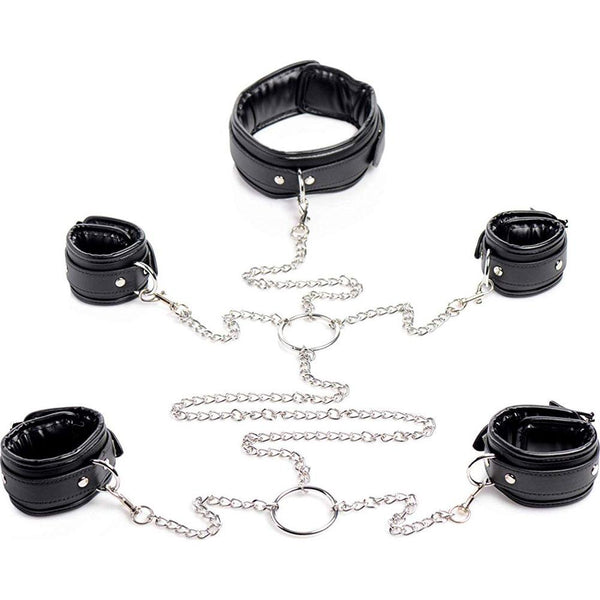 STRICT Slave Bondage Shackle Set - STRICT Blindfold Harness and Ball Gag - Extreme Toyz Singapore - https://extremetoyz.com.sg - Sex Toys and Lingerie Online Store - Bondage Gear / Vibrators / Electrosex Toys / Wireless Remote Control Vibes / Sexy Lingerie and Role Play / BDSM / Dungeon Furnitures / Dildos and Strap Ons  / Anal and Prostate Massagers / Anal Douche and Cleaning Aide / Delay Sprays and Gels / Lubricants and more...