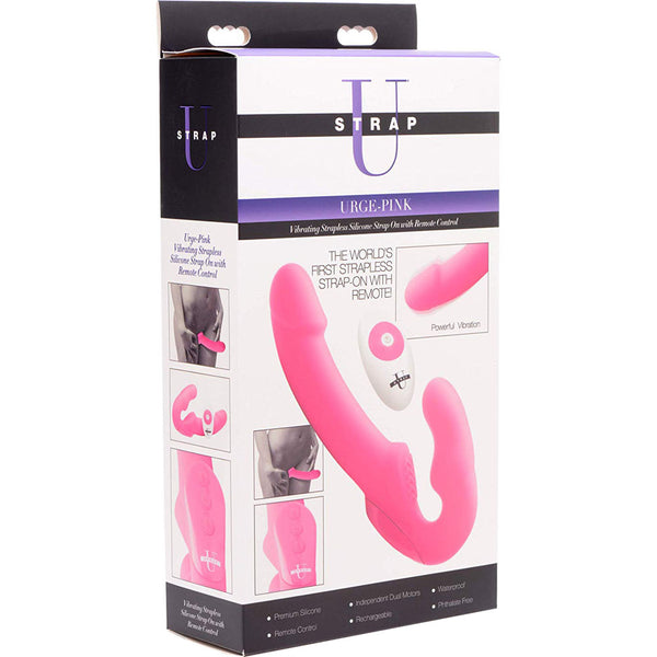 Urge Rechargeable Strapless Strap On w/ Remote