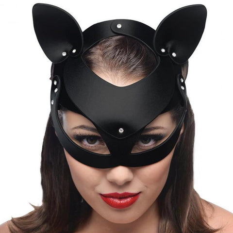 Bad Kitten Leather Cat Mask