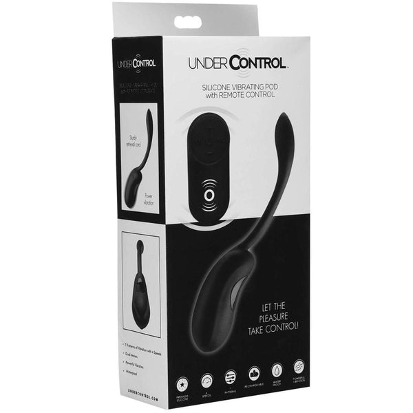 Under Control Rechargeable Vibrating Pod with Remote Control - Extreme Toyz Singapore - https://extremetoyz.com.sg - Sex Toys and Lingerie Online Store - Bondage Gear / Vibrators / Electrosex Toys / Wireless Remote Control Vibes / Sexy Lingerie and Role Play / BDSM / Dungeon Furnitures / Dildos and Strap Ons  / Anal and Prostate Massagers / Anal Douche and Cleaning Aide / Delay Sprays and Gels / Lubricants and more...