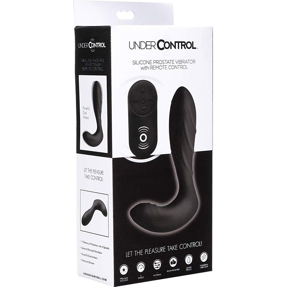Under Control Rechargeable Prostate Vibrator with Remote Control - Extreme Toyz Singapore - https://extremetoyz.com.sg - Sex Toys and Lingerie Online Store - Bondage Gear / Vibrators / Electrosex Toys / Wireless Remote Control Vibes / Sexy Lingerie and Role Play / BDSM / Dungeon Furnitures / Dildos and Strap Ons  / Anal and Prostate Massagers / Anal Douche and Cleaning Aide / Delay Sprays and Gels / Lubricants and more...
