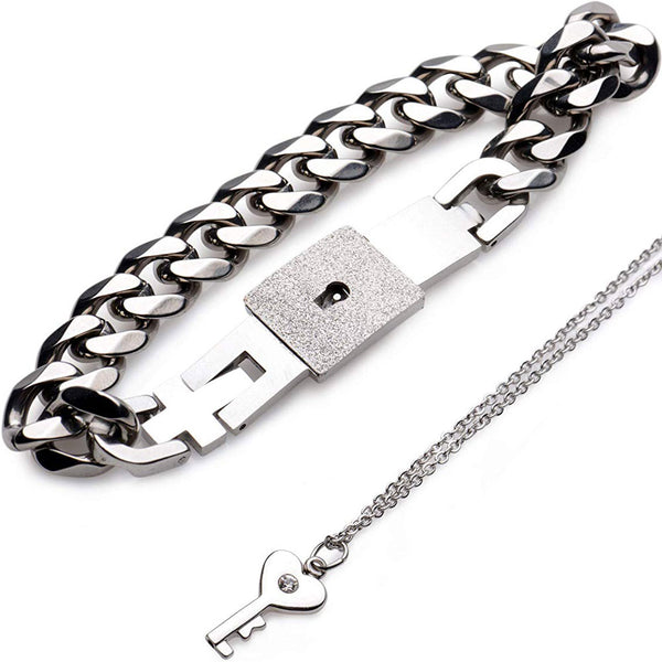Master Series Chained Locking Bracelet and Key Necklace Extreme Toyz Singapore