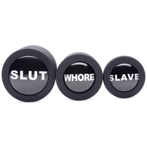 Master Series Dirty Words Anal Plug Set Extreme Toyz Singapore