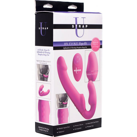 Strap U Worlds First Remote Control Inflatable Vibrating Silicone Ergo Fit Strapless Strap-On Extreme Toyz Singapore
