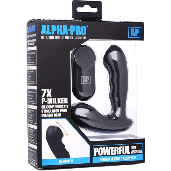 Alpha-Pro 7X P-Milker Silicone Prostate Stimulator - Extreme Toyz Singapore - https://extremetoyz.com.sg - Sex Toys and Lingerie Online Store - Bondage Gear / Vibrators / Electrosex Toys / Wireless Remote Control Vibes / Sexy Lingerie and Role Play / BDSM / Dungeon Furnitures / Dildos and Strap Ons  / Anal and Prostate Massagers / Anal Douche and Cleaning Aide / Delay Sprays and Gels / Lubricants and more...