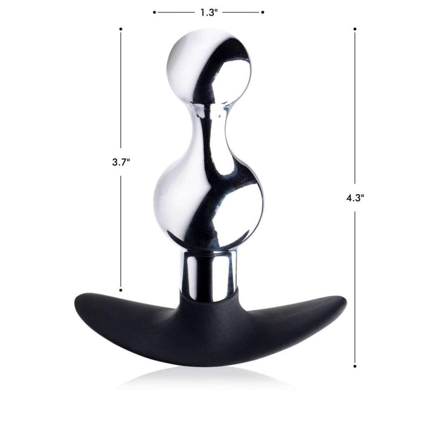 Master Series Dark Drop Metal & Silicone Beaded Anal Plug  - Extreme Toyz Singapore - https://extremetoyz.com.sg - Sex Toys and Lingerie Online Store - Bondage Gear / Vibrators / Electrosex Toys / Wireless Remote Control Vibes / Sexy Lingerie and Role Play / BDSM / Dungeon Furnitures / Dildos and Strap Ons  / Anal and Prostate Massagers / Anal Douche and Cleaning Aide / Delay Sprays and Gels / Lubricants and more...