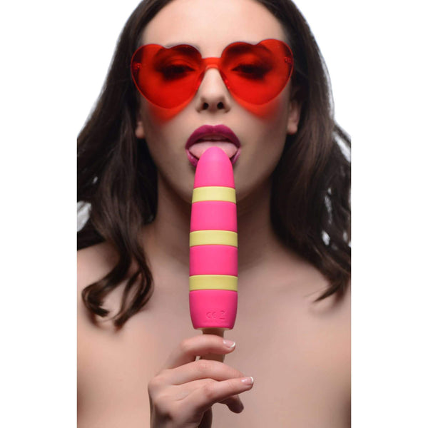 10X Popsicle Silicone Rechargeable Vibrator