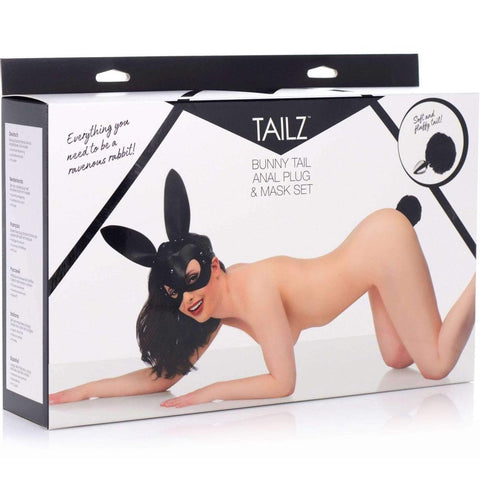 TAILZ Bunny Tail Anal Plug and Mask Set Extreme Toyz Singapore