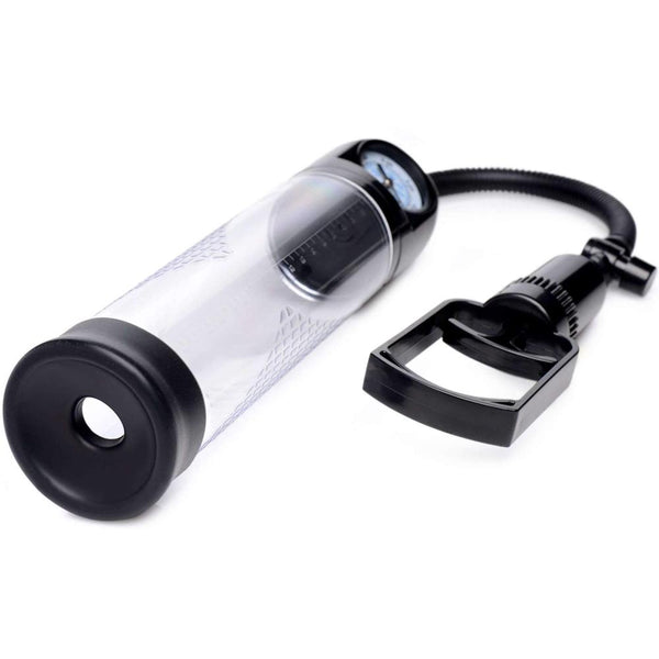 Size Matters Trigger Penis Pump with Built-in Pressure Gauge - Extreme Toyz Singapore - https://extremetoyz.com.sg - Sex Toys and Lingerie Online Store