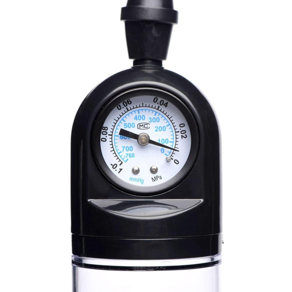 Size Matters Trigger Penis Pump with Built-in Pressure Gauge - Extreme Toyz Singapore - https://extremetoyz.com.sg - Sex Toys and Lingerie Online Store