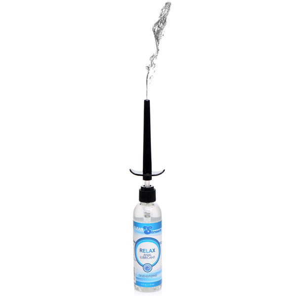 CleanStream Relax Desensitizing Anal Lube with Injector Kit 4 oz. (118ml) - Extreme Toyz Singapore - https://extremetoyz.com.sg - Sex Toys and Lingerie Online Store