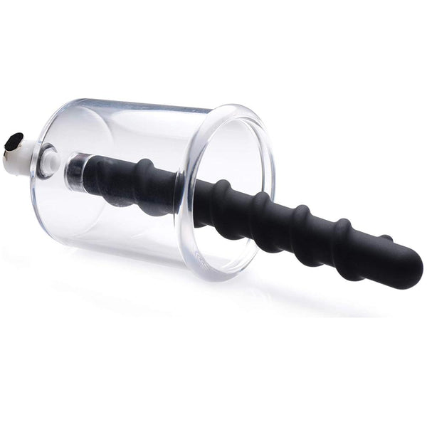 Master Series Rosebud Driller Cylinder with Silicone Swirl Insert - Extreme Toyz Singapore - https://extremetoyz.com.sg - Sex Toys and Lingerie Online Store