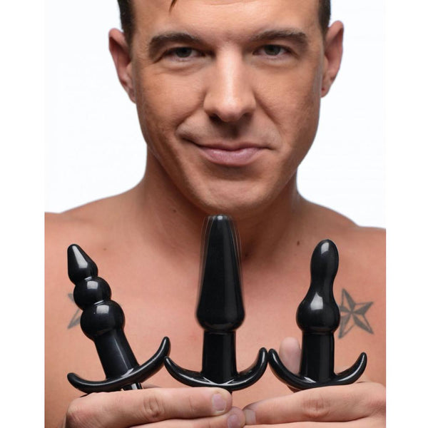 Frisky Thrill Trio Vibrating Anal Plug Set  - Extreme Toyz Singapore - https://extremetoyz.com.sg - Sex Toys and Lingerie Online Store