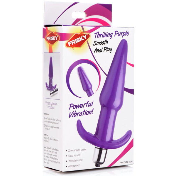 Frisky Smooth Vibrating Anal Plug - Extreme Toyz Singapore - https://extremetoyz.com.sg - Sex Toys and Lingerie Online Store