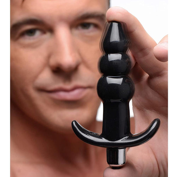 Frisky Ribbed Vibrating Butt Plug  - Extreme Toyz Singapore - https://extremetoyz.com.sg - Sex Toys and Lingerie Online Store