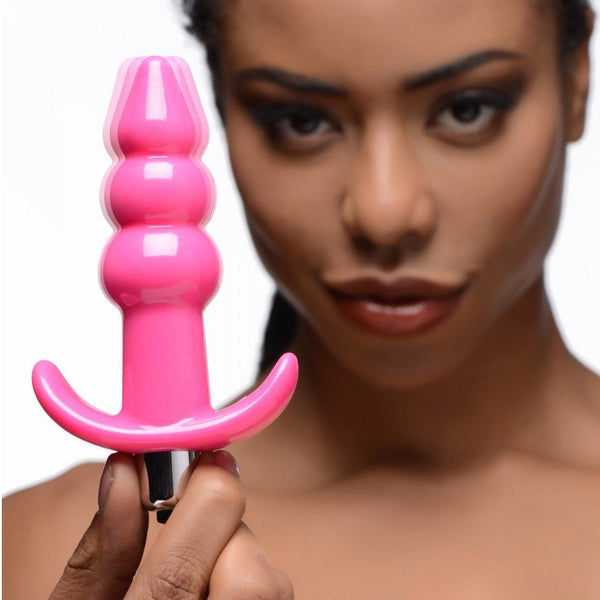 Frisky Ribbed Vibrating Butt Plug  - Extreme Toyz Singapore - https://extremetoyz.com.sg - Sex Toys and Lingerie Online Store