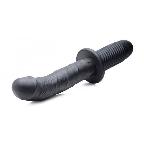 Ass Thumpers The Large Realistic 10X Silicone Vibrator with Handle - Extreme Toyz Singapore - https://extremetoyz.com.sg - Sex Toys and Lingerie Online Store