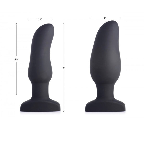 SWELL Worlds First Remote Control Inflatable 10X Vibrating Curved Rechargeable Silicone Anal Plug - Extreme Toyz Singapore - https://extremetoyz.com.sg - Sex Toys and Lingerie Online Store