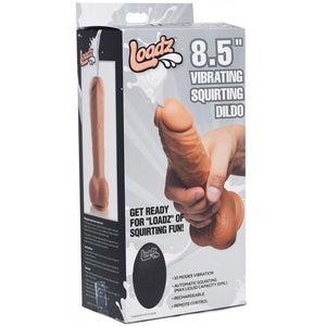 Loadz 8.5" Vibrating Squirting Dildo with Remote Control - Medium - Extreme Toyz Singapore - https://extremetoyz.com.sg - Sex Toys and Lingerie Online Store
