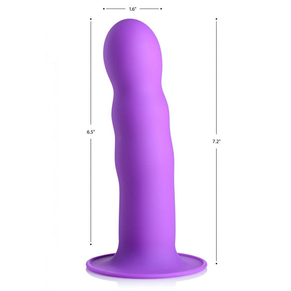 Squeeze-It Squeezable Wavy Silicone Dildo - Extreme Toyz Singapore - https://extremetoyz.com.sg - Sex Toys and Lingerie Online Store 