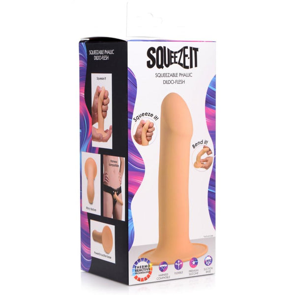 Squeeze-It Squeezable Phallic Silicone Dildo - Extreme Toyz Singapore - https://extremetoyz.com.sg - Sex Toys and Lingerie Online Store