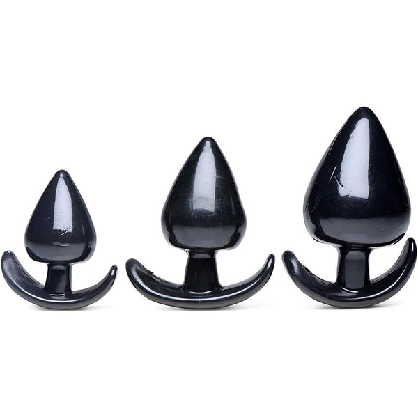 Master Series Triple Spades 3 Piece Anal Plug Set -  Extreme Toyz Singapore - https://extremetoyz.com.sg - Sex Toys and Lingerie Online Store