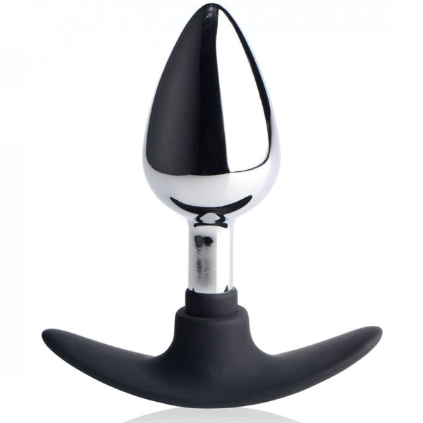 Master Series Dark Invader Metal and Silicone Anal Plug - Extreme Toyz Singapore - https://extremetoyz.com.sg - Sex Toys and Lingerie Online Store