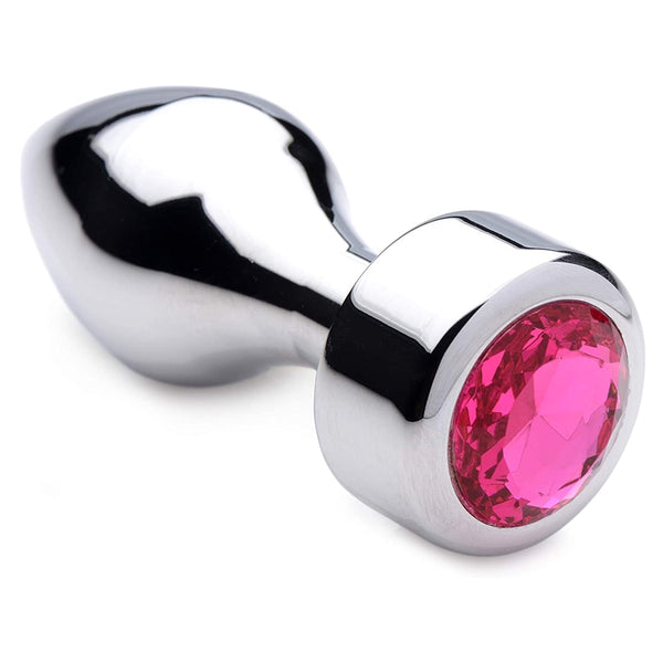 Booty Sparks Hot Pink Gem Weighted Anal Plug - Extreme Toyz Singapore - https://extremetoyz.com.sg - Sex Toys and Lingerie Online Store