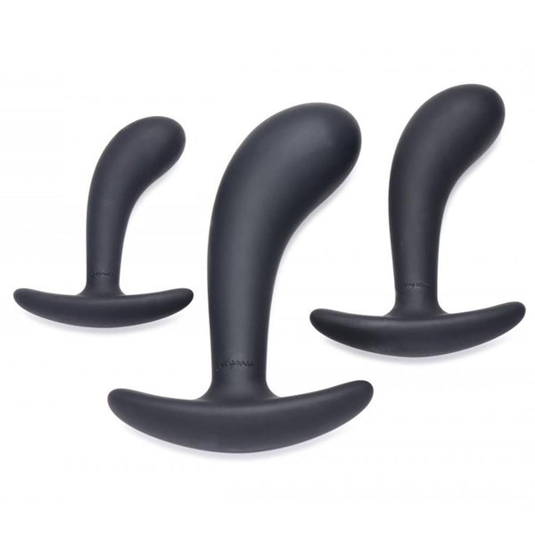 Master Series Dark Delights 3 Piece Curved Anal Trainer Set - Extreme Toyz Singapore - https://extremetoyz.com.sg - Sex Toys and Lingerie Online Store