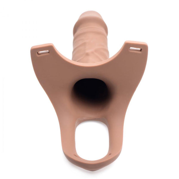 Size Matters Hollow Silicone Dildo Strap-on - Extreme Toyz Singapore - https://extremetoyz.com.sg - Sex Toys and Lingerie Online Store