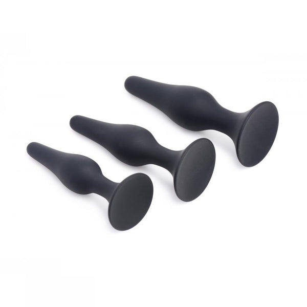 Master Series Triple Spire Tapered Silicone Anal Trainer Set - Extreme Toyz Singapore - https://extremetoyz.com.sg - Sex Toys and Lingerie Online Store  Edit alt text