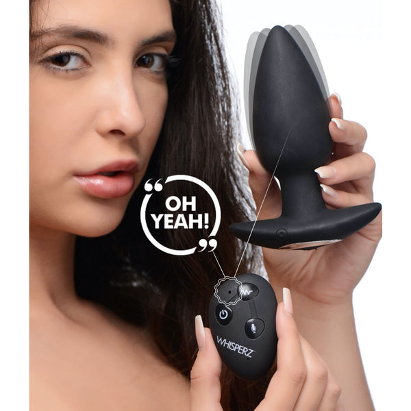 Whisperz Voice Activated 10X Remote Control Vibrating Butt Plug - Extreme Toyz Singapore - https://extremetoyz.com.sg - Sex Toys and Lingerie Online Store