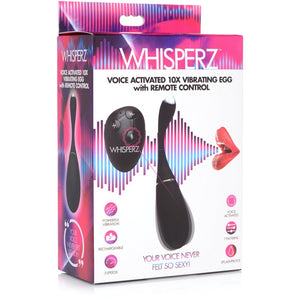 Whisperz Voice Activated 10X Vibrating Egg with Remote Control - Extreme Toyz Singapore - https://extremetoyz.com.sg - Sex Toys and Lingerie Online Store