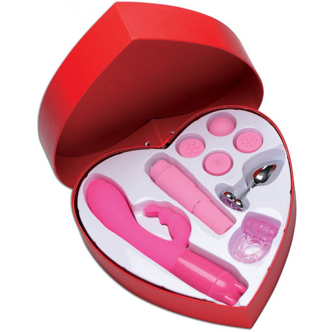 Frisky Passion Deluxe Kit with Heart Gift Box - Extreme Toyz Singapore - https://extremetoyz.com.sg - Sex Toys and Lingerie Online Store
