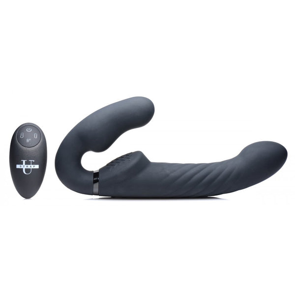 Strap U Ergo-Fit Twist Inflatable Vibrating Silicone Strapless Strap-on - Extreme Toyz Singapore - https://extremetoyz.com.sg - Sex Toys and Lingerie Online Store