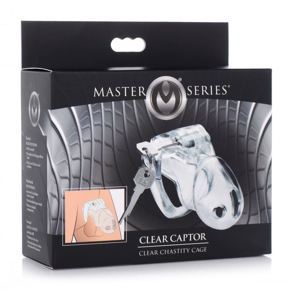 Master Series Clear Captor Chastity Cage - Extreme Toyz Singapore - https://extremetoyz.com.sg - Sex Toys and Lingerie Online Store