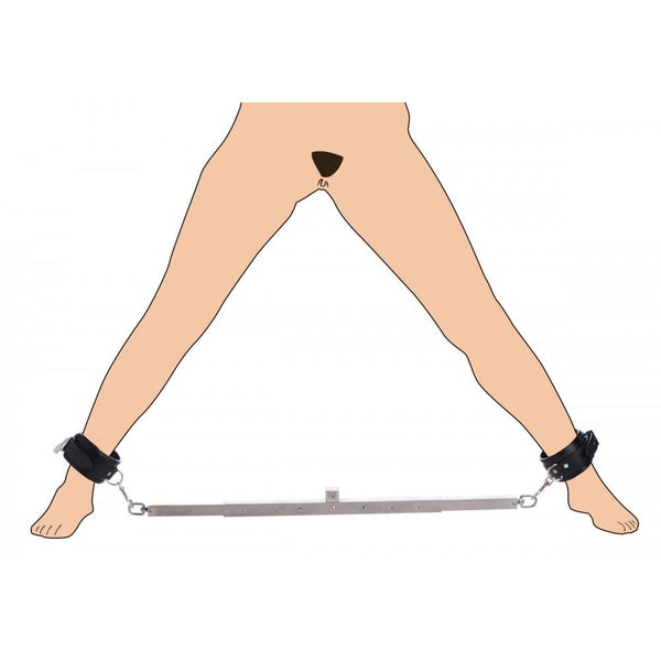 Master Series Squat Anal Impaler with Spreader Bar and Cuffs - Extreme Toyz Singapore - https://extremetoyz.com.sg - Sex Toys and Lingerie Online Store