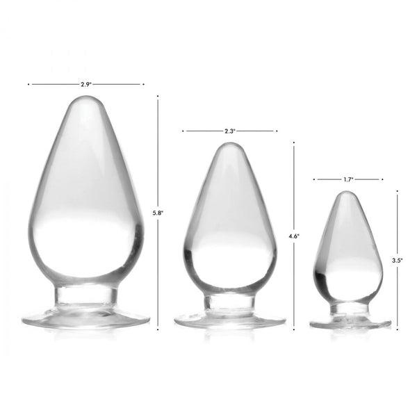 Master Series Triple Cones 3 Piece Anal Plug Set - Extreme Toyz Singapore - https://extremetoyz.com.sg - Sex Toys and Lingerie Online Store  Edit alt text